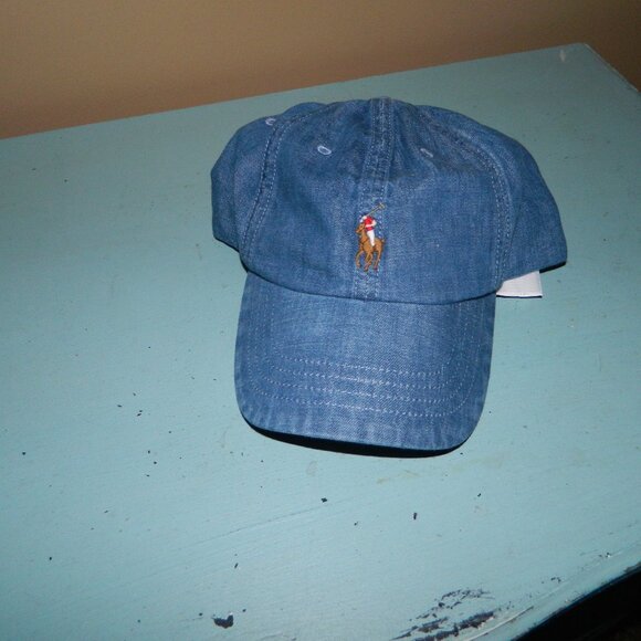 Polo Ralph Lauren Denim Classic Adjustable Chino Cap Pony Logo